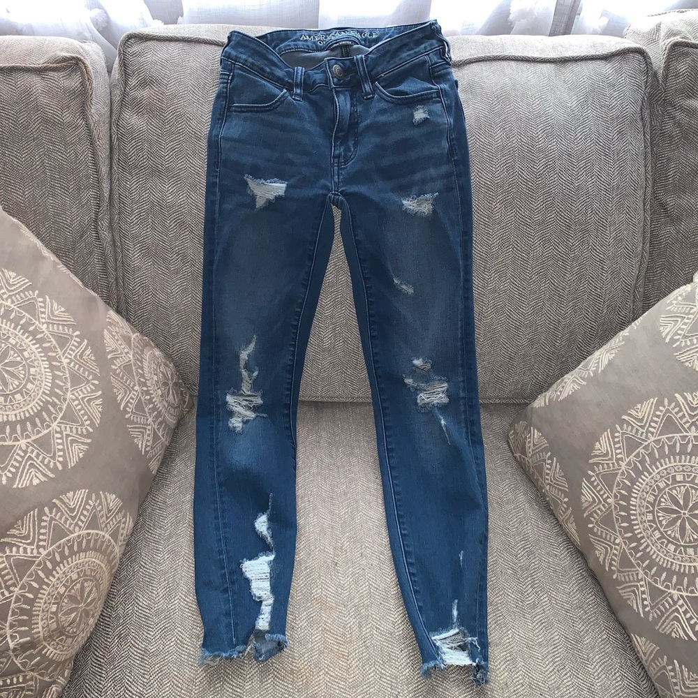 Stretchy Distressed Jeans